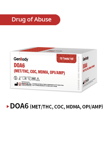 DOA6 (MET/THC, COC, MDMA, OPI/AMP)